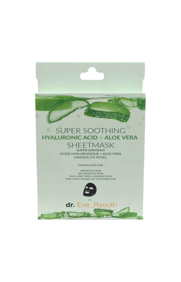 Masque apaisant – Acide hyaluronique & Aloe Vera – Peau mixte à grasse