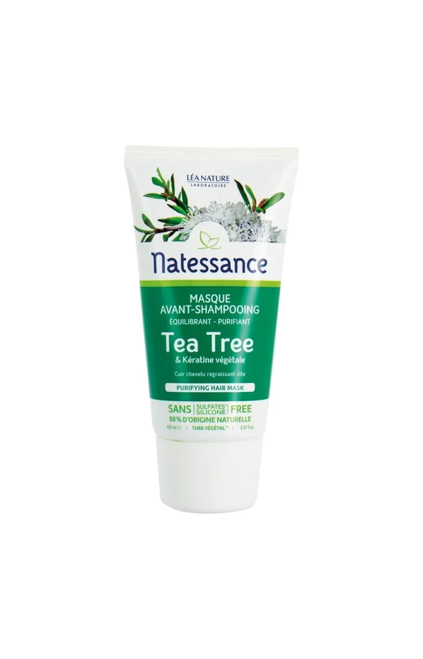 Masque avant-shampoing équilibrant & purifiant – Tea Tree – Cheveux gras – 150 ml