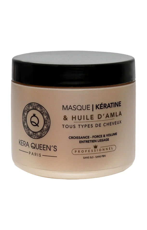 Masque croissance & volume – Kératine & huile d’amla – Tous types de cheveux – 500 ml