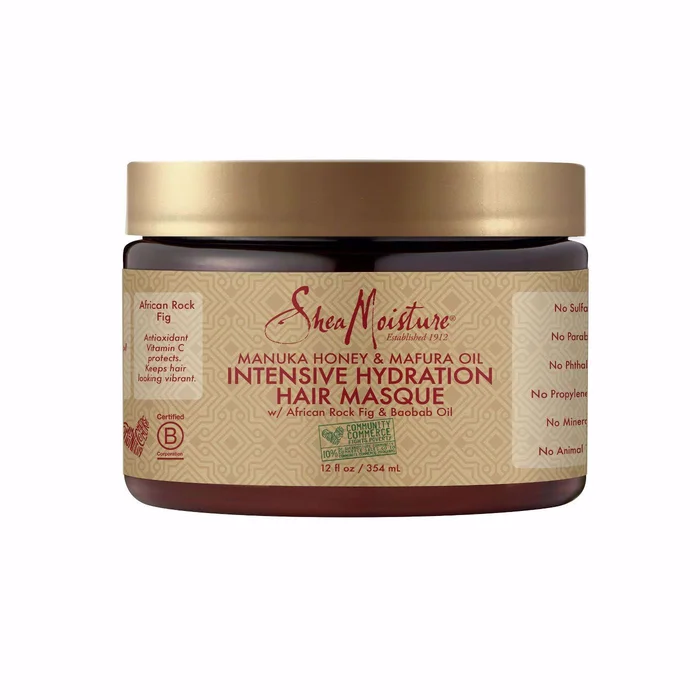 Masque d’hydratation intensive au miel de manuka et à l’huile de mafura 12oz