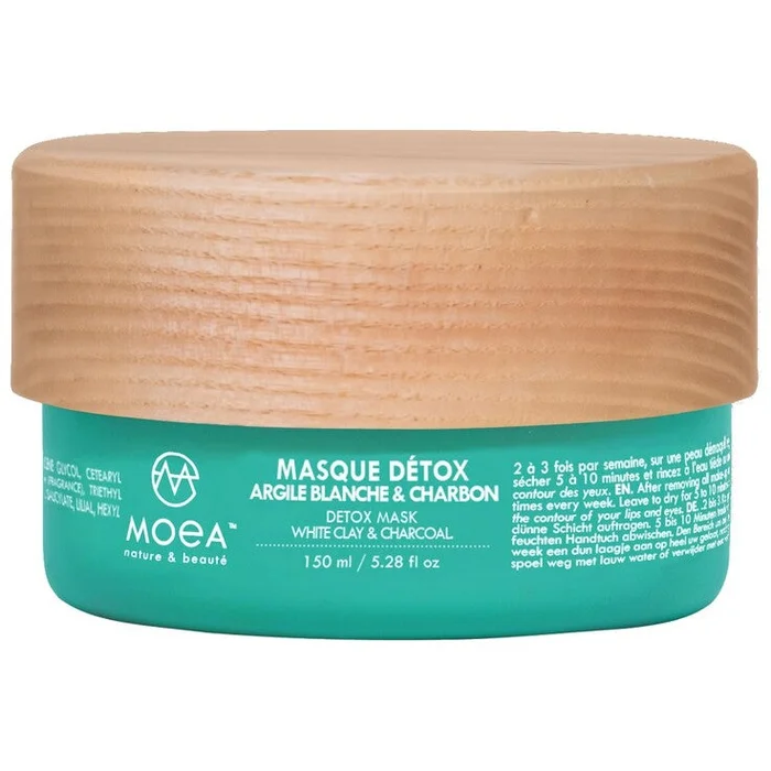 Masque détox – Argile blanche et charbon – Peaux mixtes à grasses