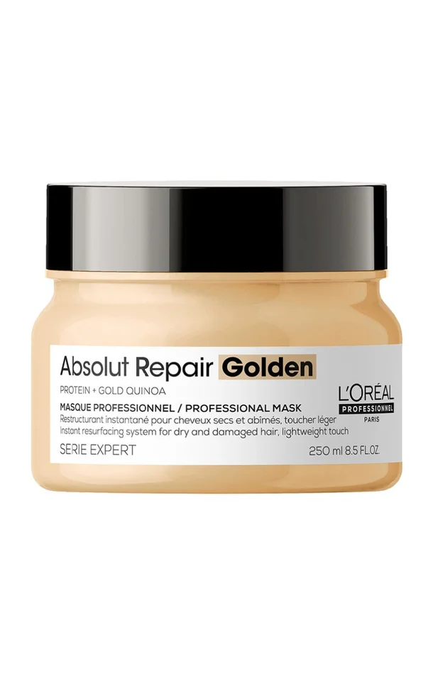 Masque doré restructurant – Absolut Repair Golden – Cheveux abîmés