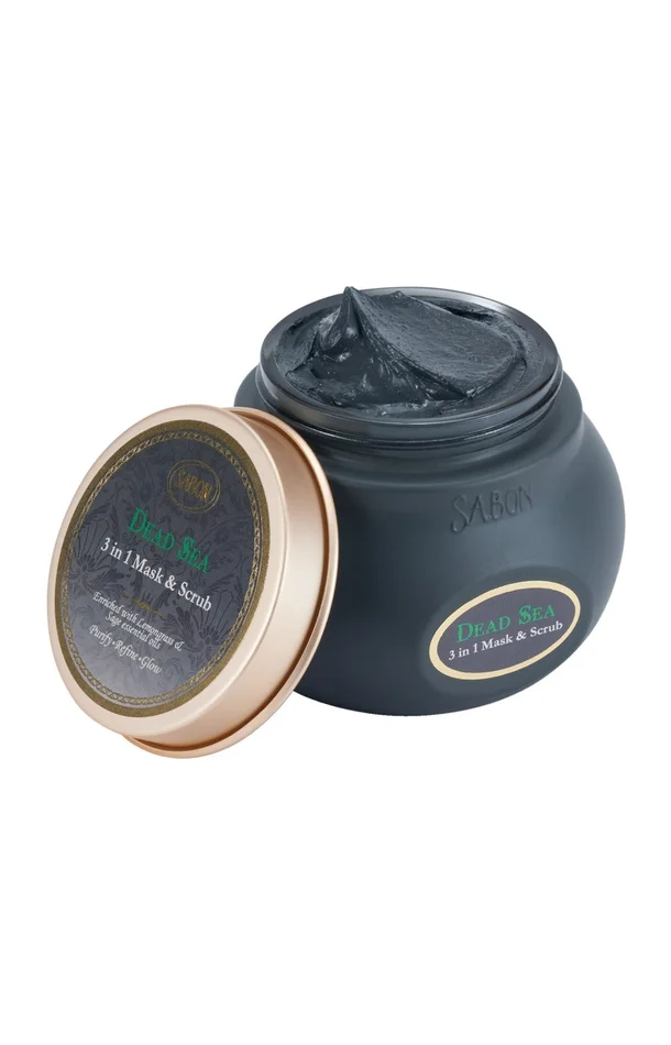 Masque exfoliant 3-en-1 – Boue de la mer Morte – Visage – 200 ml