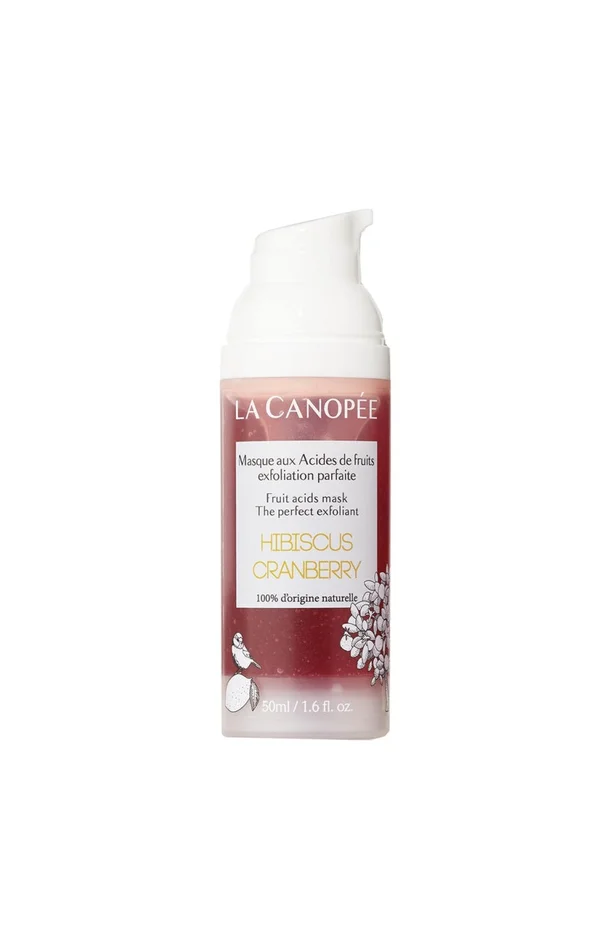 Masque exfoliant – Hibiscus, cranberry & glycérine – Visage
