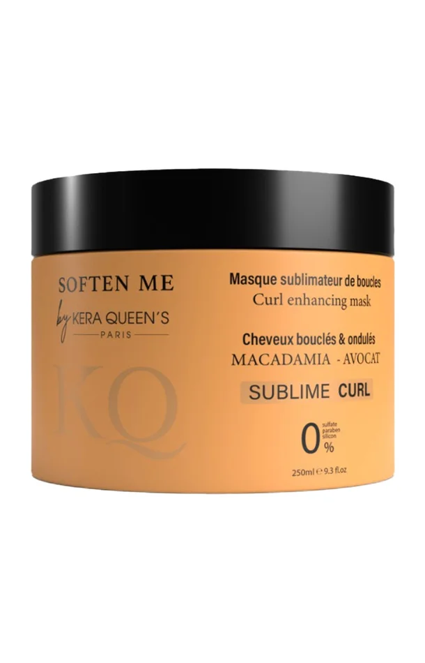Masque hydratant – Macadamia & avocat – Cheveux ondulés à bouclés – 250 ml