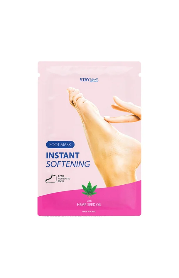Masque pour les pieds adoucissant & lissant – Huile de graines de chanvre – 10 paires