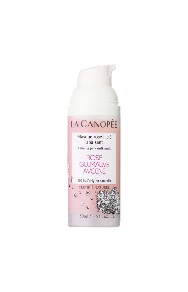 Masque rose lacté apaisant – Rose, guimauve & avoine – Peaux sèches & sensibles