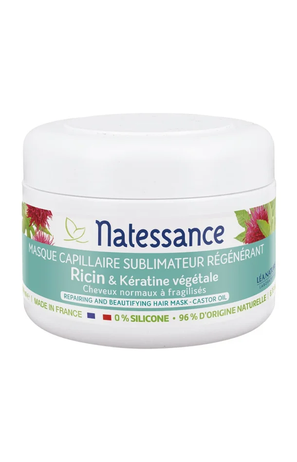 Masque sublimateur régénérant – Huile de ricin – Cheveux secs ou fragilisés – 200 ml