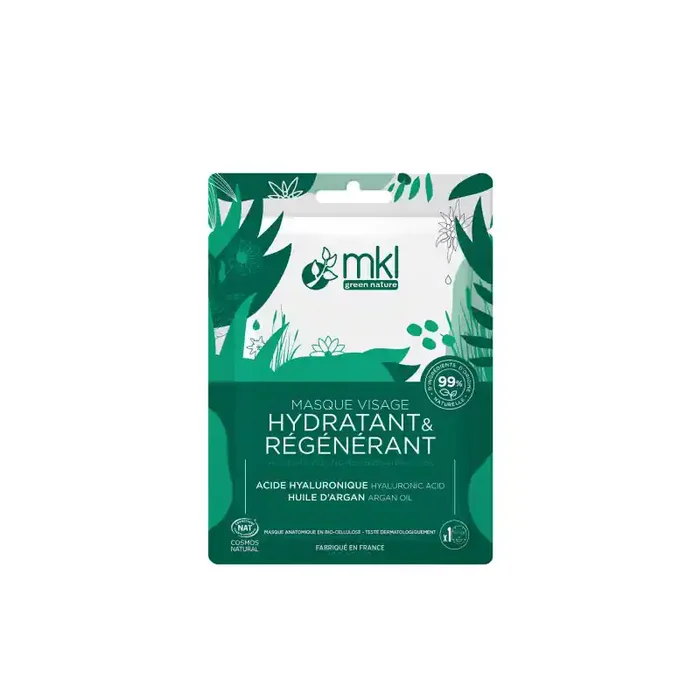 MASQUE VISAGE HYDRATANT RÉGÉNÉRANT X1 MKL GREEN NATURE