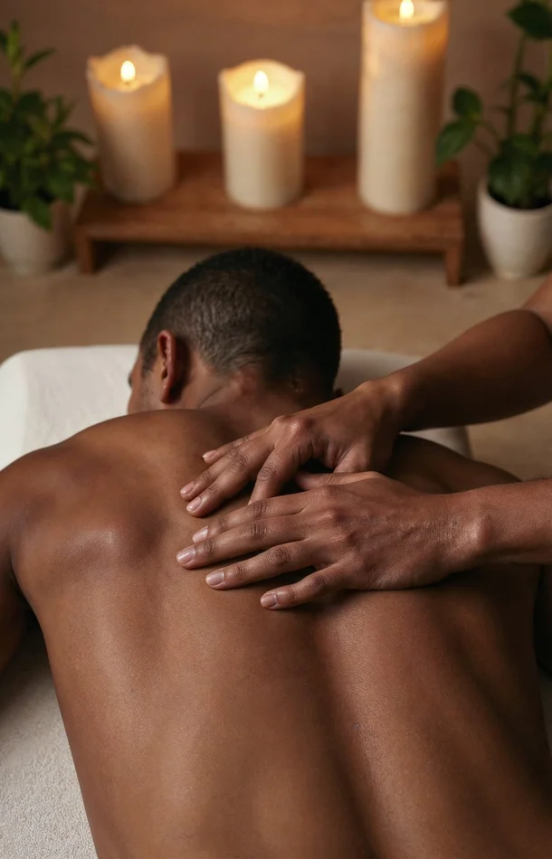 Massage du corps aux huiles chaudes et Spa capillaire