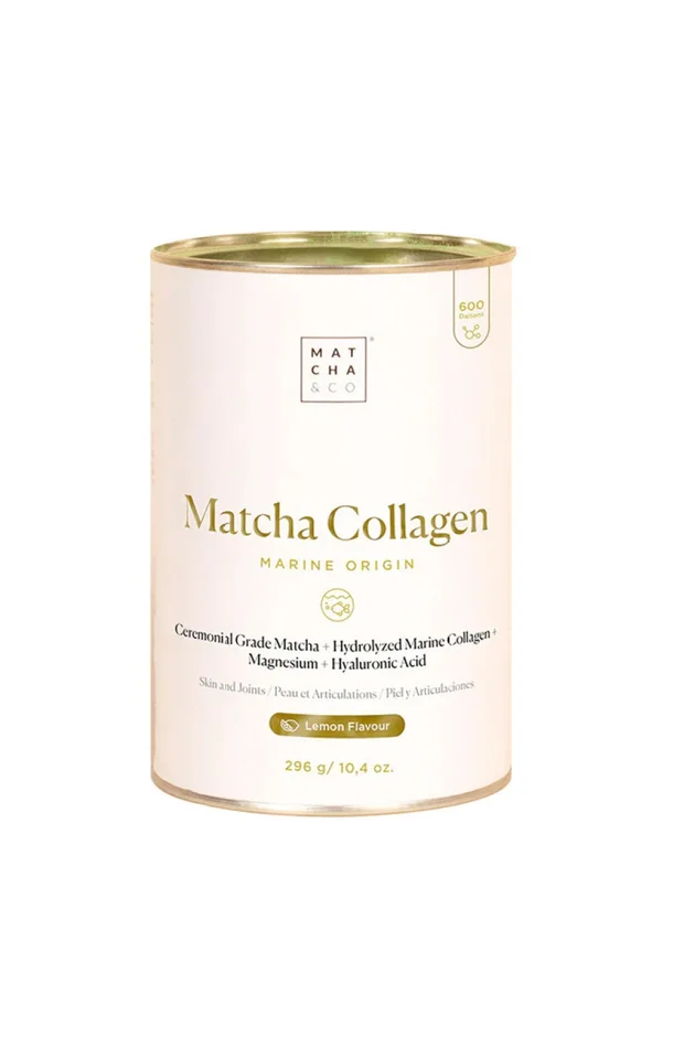 Matcha au collagène marin – Saveur citron – 296 g