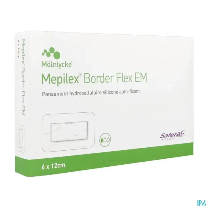Mepilex border flex em pansement 6cm x 12cm 10