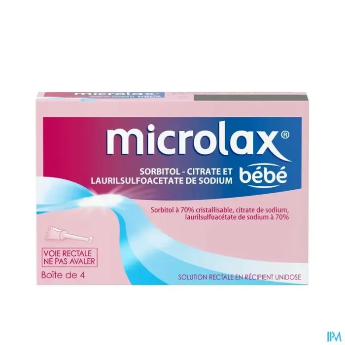 Microlax bébé solution rectale unidose 3g87 4