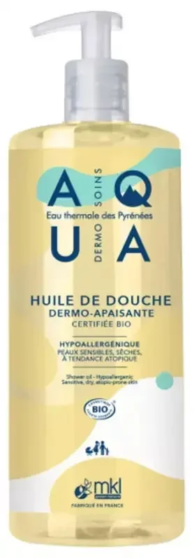 MKL Green Nature Aqua Huile de Douche Apaisante Peaux Sèches Bio 1 L