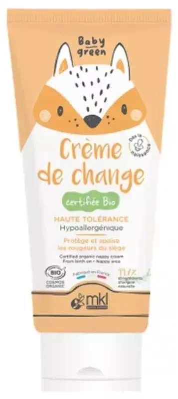 MKL Green Nature Baby Green Crème de Change Bio – Haute Tolérance – 75 ml
