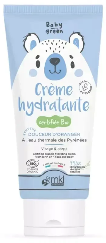 Mkl Green Nature Baby Green Crème Hydratante Visage & Corps Bio 100 ml