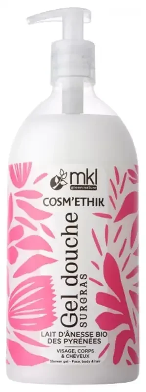 Mkl Green Nature Ethik Gel Douche Lait d‘Ânesse du Gers 1 Litre