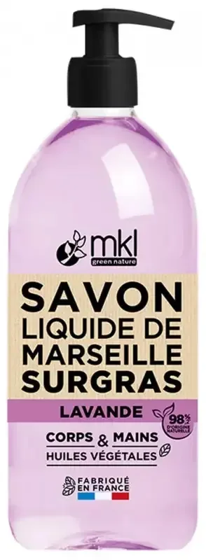 Mkl Green Nature Savon Liquide de Marseille « lavande » 1 Litre