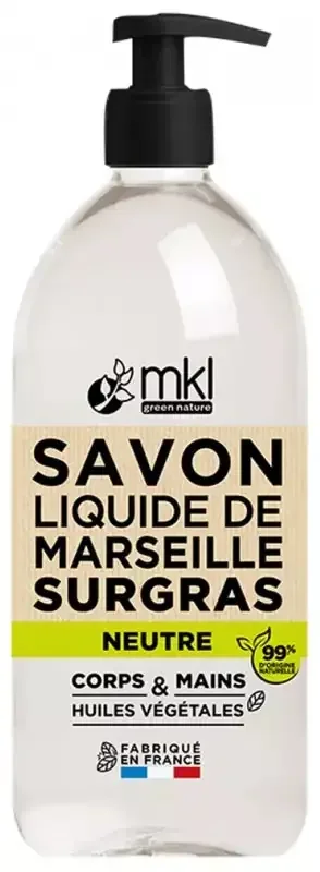 Mkl Green Nature Savon Liquide de Marseille « neutre Surgras » 1 Litre