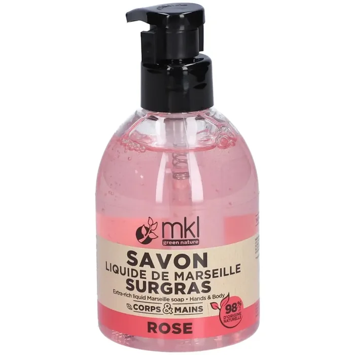 MKL Savon Liquide de Marseille Surgras Rose