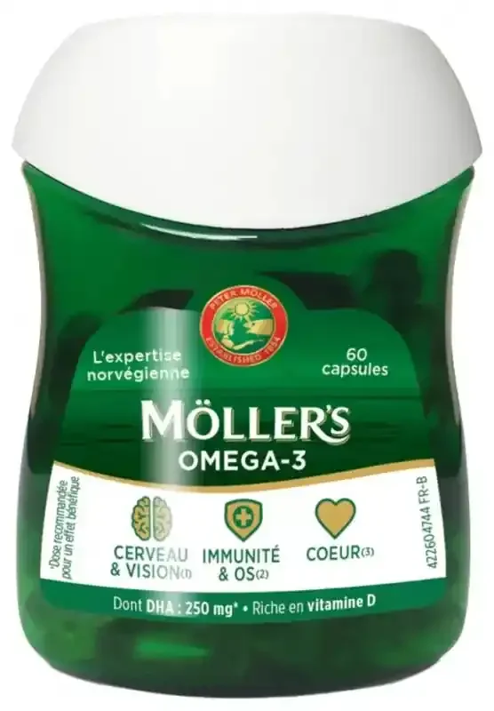 Möller‘s Mollers Oméga-3 Double 60 Gélules