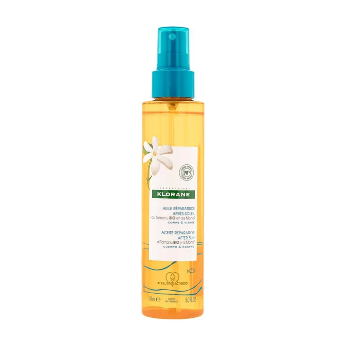 Monoi et Tamanu Bio – Huile Réparatrice Après-Soleil – 150 ml