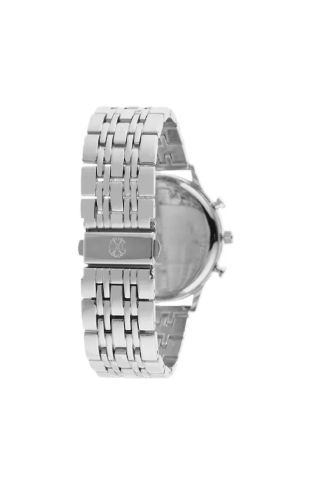 Montre à quartz – Acier inoxydable – Argenté – Homme