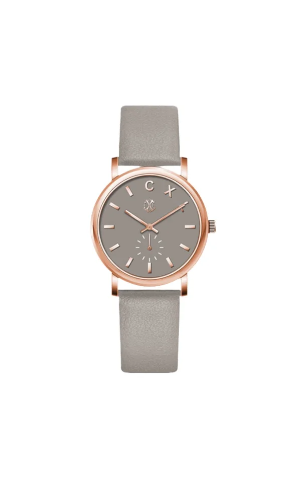 Montre à quartz – Doré rose & beige
