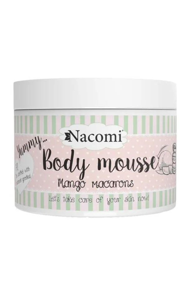 Mousse hydratante & tonifiante – Macarons à la mangue – Corps – 180 ml