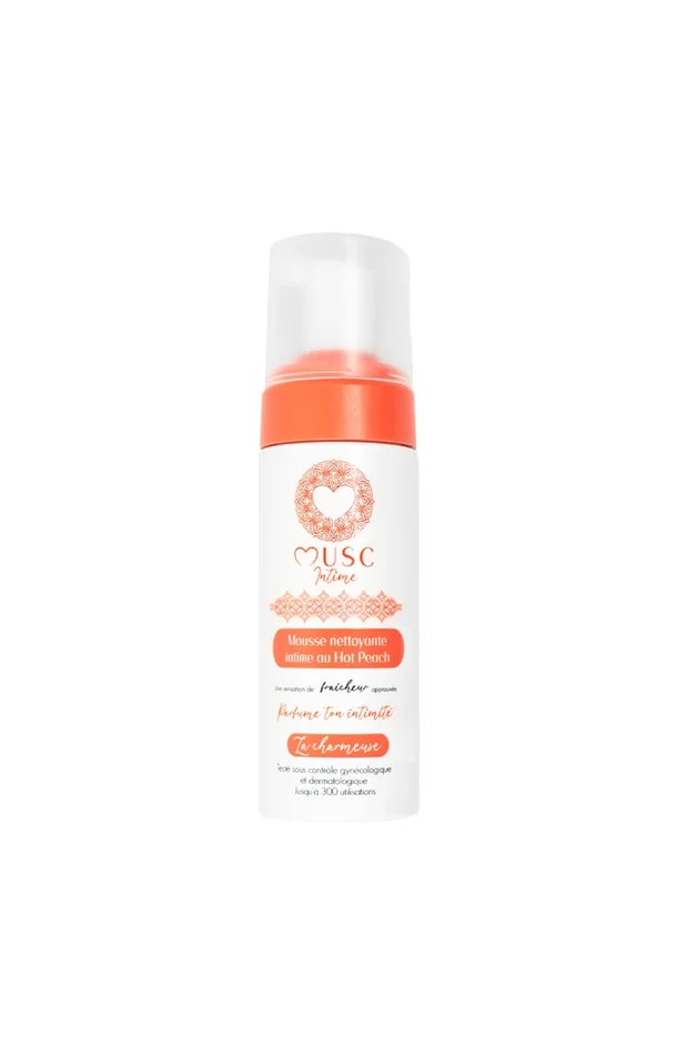 Mousse nettoyante intime – La Charmeuse – Pêche – 150 ml