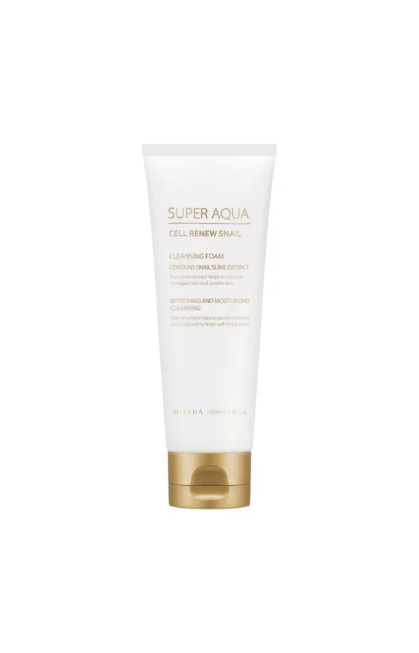 Mousse nettoyante rafraîchissante – Bave d’escargot – Visage – 100 ml