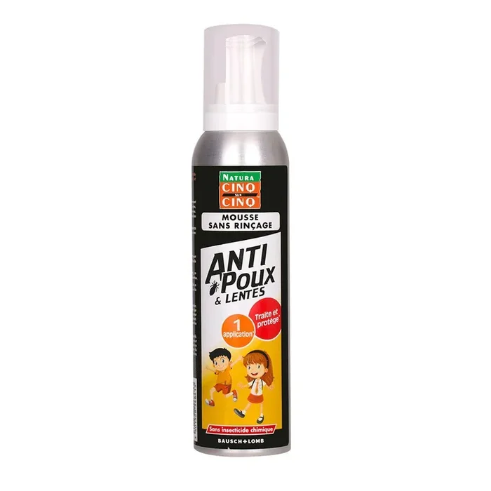 Mousse sans rinçage anti-poux Natura 150ml