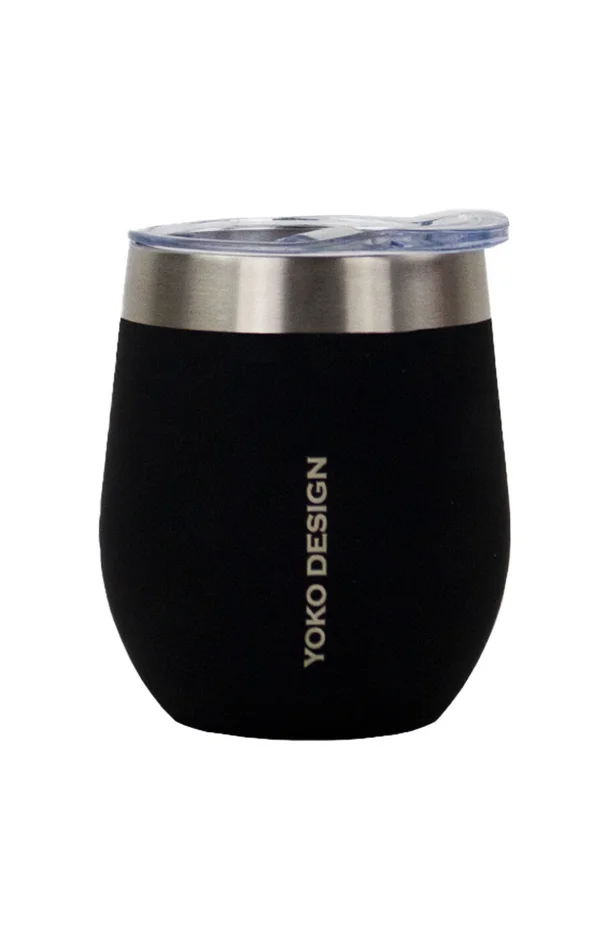 Mug isotherme avec couvercle – Noir – 250 ml