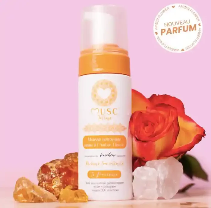 Musc Intime Mousse nettoyante Ambre florale 150mL