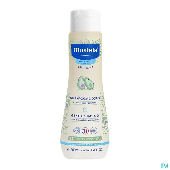 Mustela bébé enfant shampooing doux à l avocat bio 200ml