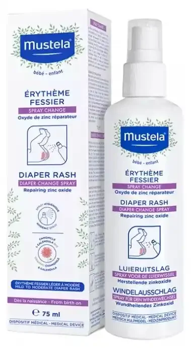 Mustela Change Spray Erythème Fessier Léger à Modéré 75 ml