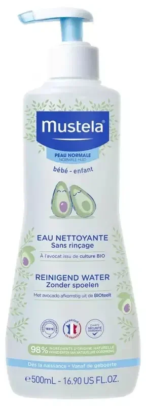 Mustela Eau Nettoyante Sans Rinçage à l‘Avocat Bio 500 ml