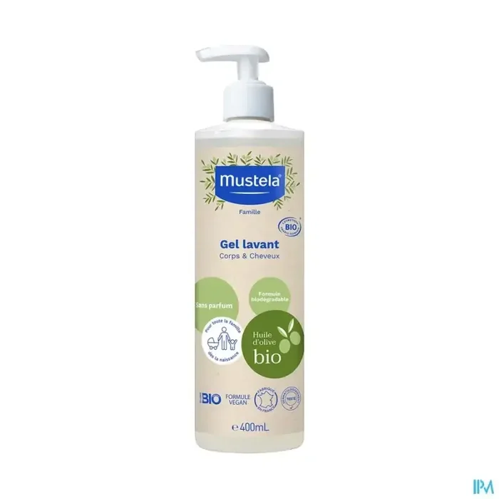 Mustela famille gel lavant bio 400ml