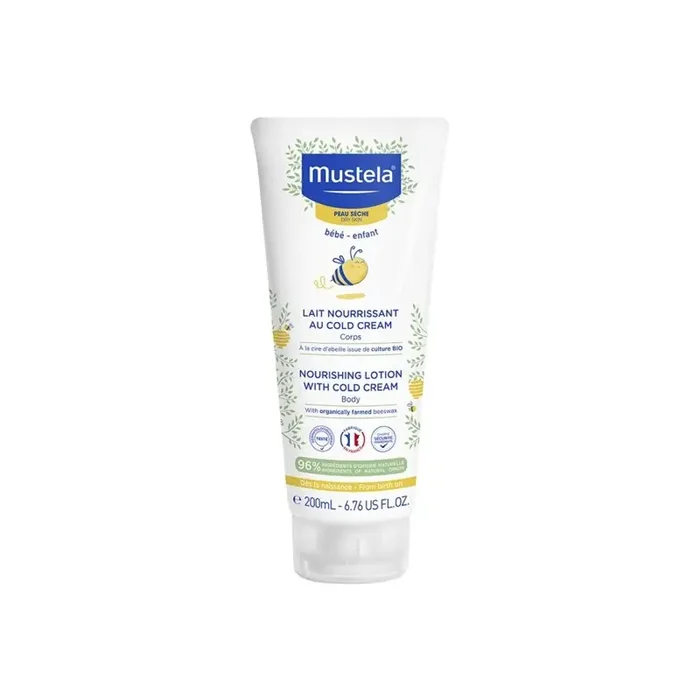 Mustela lait nourrissant au Cold Cream a la cire d‘abeille 200ml