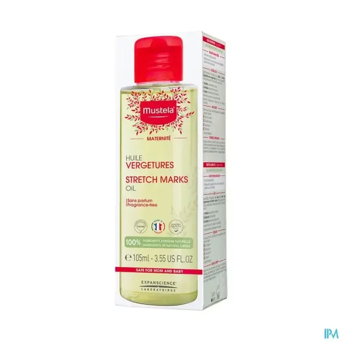 Mustela mat huile vergetures 105ml