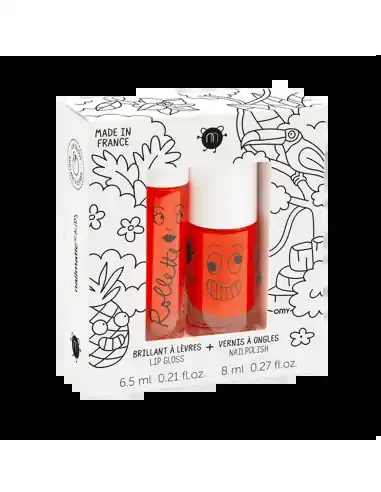 Nailmatic Coffret Duo rollette + vernis Tropical enfant