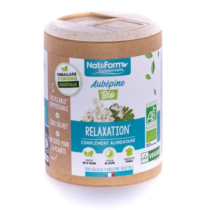 Nat&Form Aubepine bio 90 Gelules