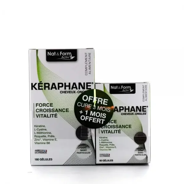 Nat&Form Kéraphane Cure de 3 mois + 1 mois OFFERT