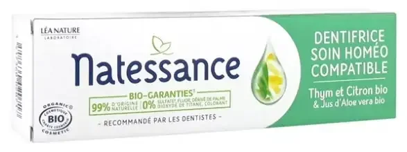 Natessance Dentifrice Soin Homéo Compatible