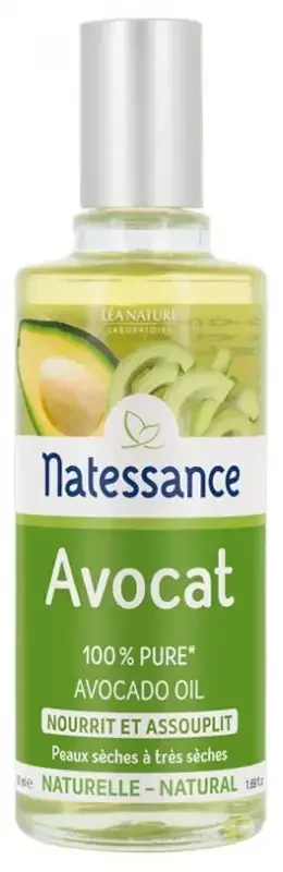 Natessance Huile d‘Avocat – Nourrit et Assouplit