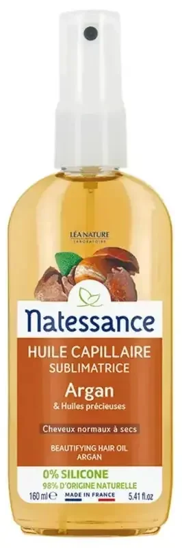 Natessance Huile de Beauté Capillaire Argan 160 ml