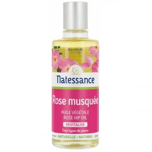 NATESSANCE Huile de Rose Musquée Réparatrice Et Anti-Âge – 100ml