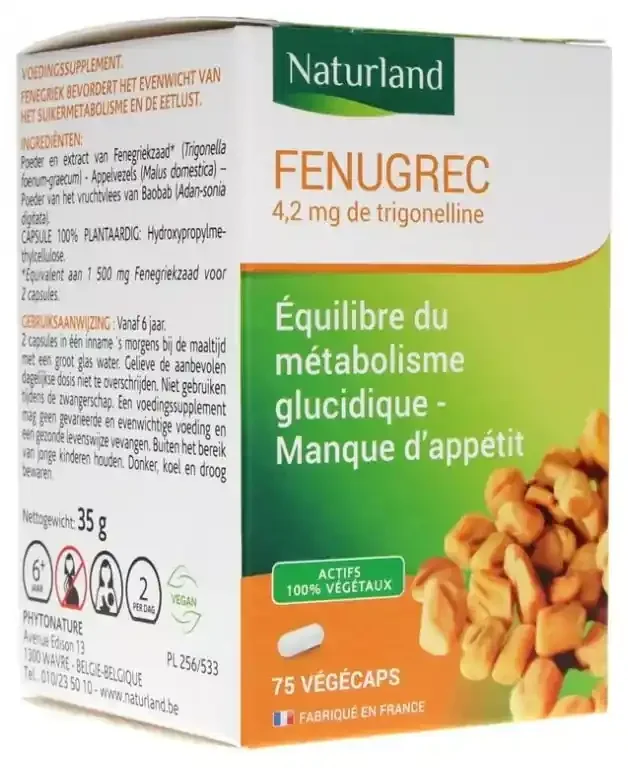 Naturland Fenugrec 75 Végécaps