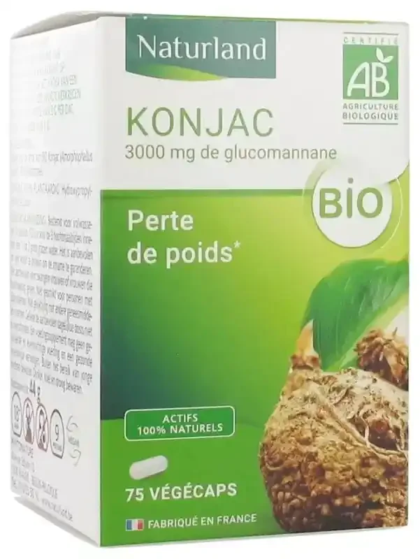 Naturland Konjac Bio 75 Végécaps