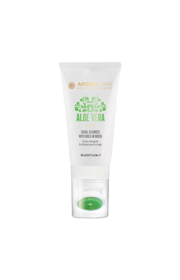 Nettoyant & exfoliant avec brosse – Aloe vera – Visage – 150 ml